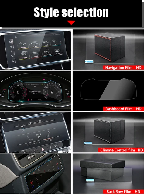 Für Audi A6 C8 A7 2019 2020 2021 2022 Gehärtetem Glas Auto