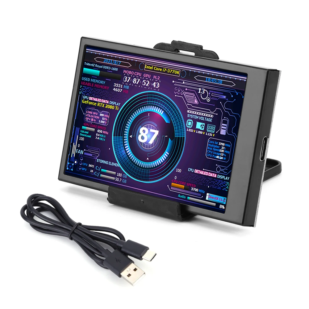 CŸ ̽ IPS LCD ũ, PC ǻ, ̴ ITX , CPU, 3.5 ġ ̺  LCD  ũ, AIDA64 320x480