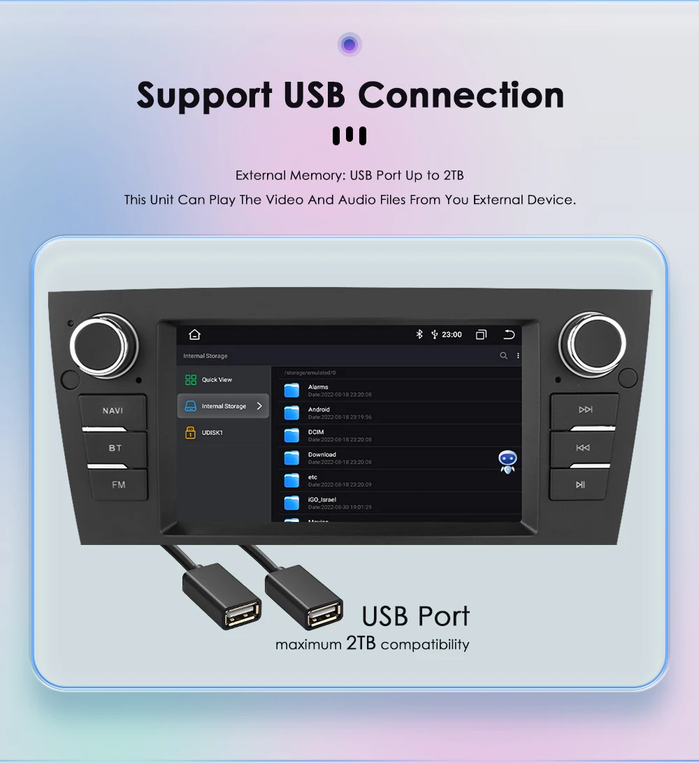 Hizpo 7'' 2Din Android 13 Auto Intelligente System Für BMW 3 Serie E90 E91 E92 E93 AI Auto Multimedia GPS CarPlay AUTO DSP 4G 7862 – Detail 29
