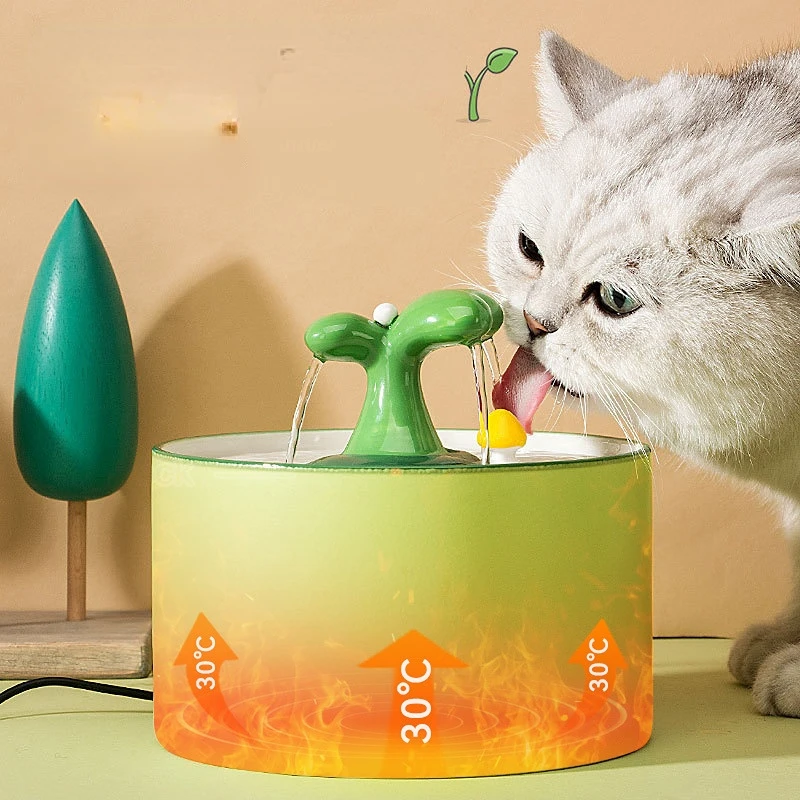 

1L 1.5L Automatic Cat Water Fountain Electric Ceramic Pet Water Dispenser Dog Filter Drinker Pet Drinking Feeder with Quiet Pump