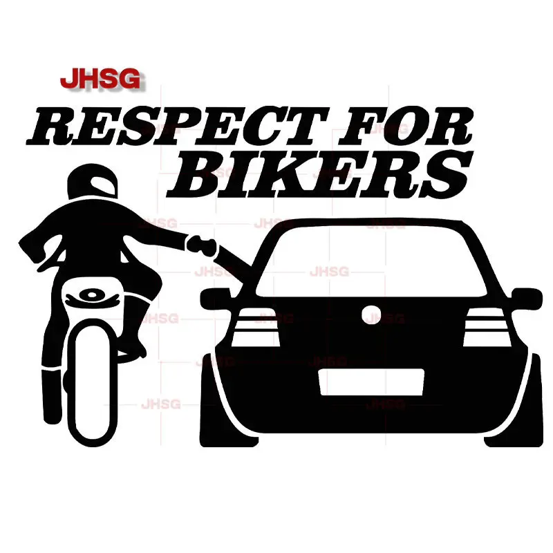 

Respect for People Riding Cars and Bicycles Decorative Stickers Vinyl Decals Waterproof PVC Size Can Be Customized.
