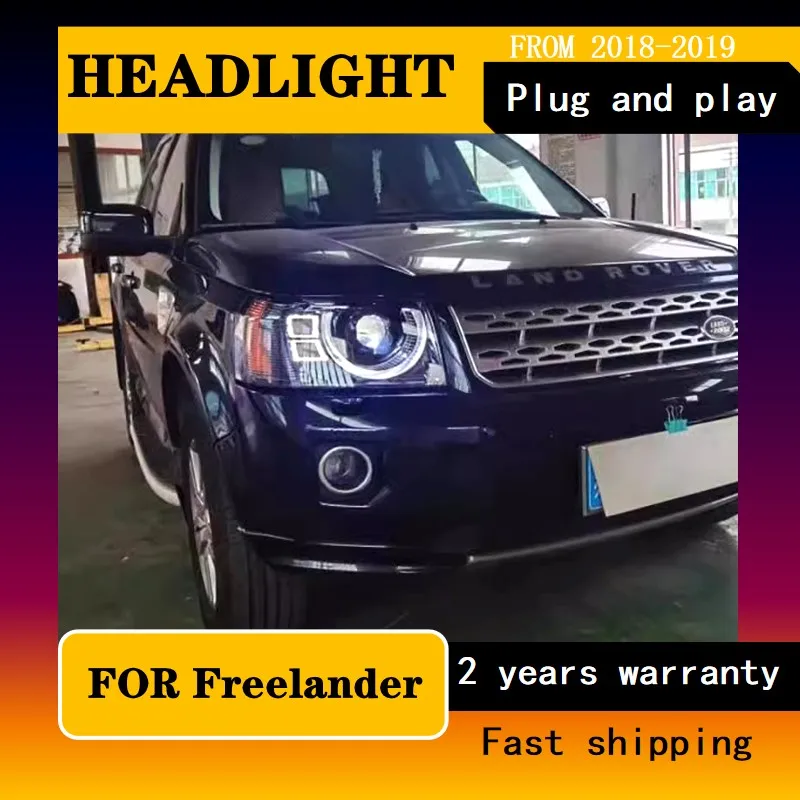 

Car Styling for Head Lamp for Freelander LED Headlight 2005-2012 Headlights Freelander 2 DRL Turn Signal High Beam Angel Eye Pro
