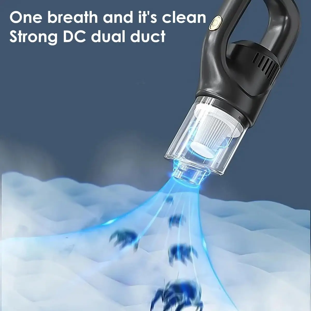 Car Vacuum Cleaner Cordless 120W Rechargeable 10KPA Handheld Vacuum Cleaner Lightweight Hand Duster for Car/Pet/Keyboard