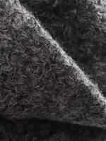 Women's Casual Loose Stand Collar Jackets 2023 Spring Warm Grey button Long Sleeve Bombers Fashion Plush Solid Female Outwear - Image 6