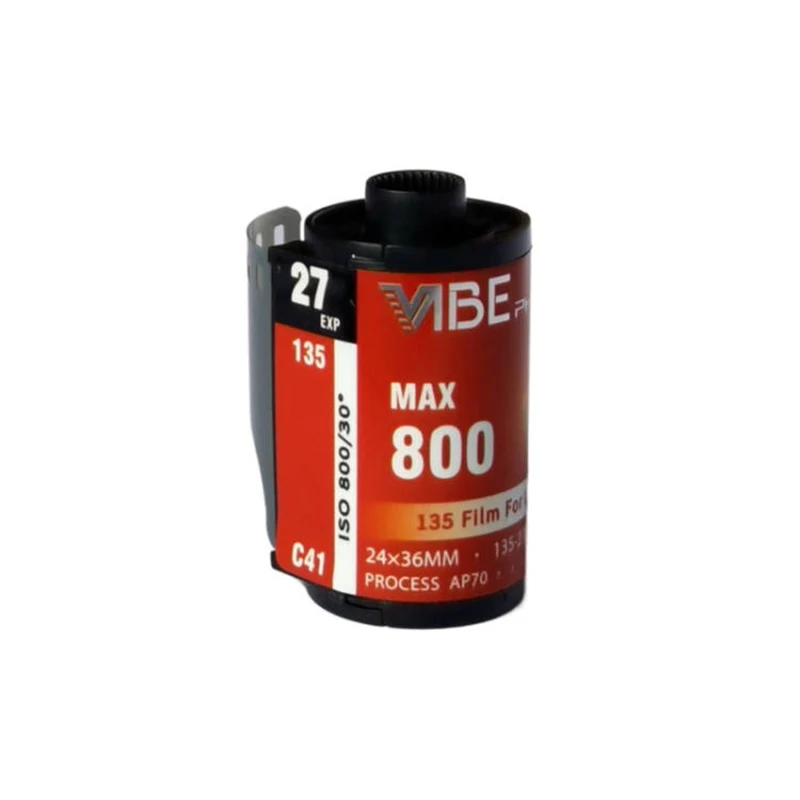 5Roll/6Roll/10Roll VIBE Max 800 Color film ISO 800 135 Negative film 27EXP/Roll for VIBE 501F Camera（Expiration Date: May 2025）