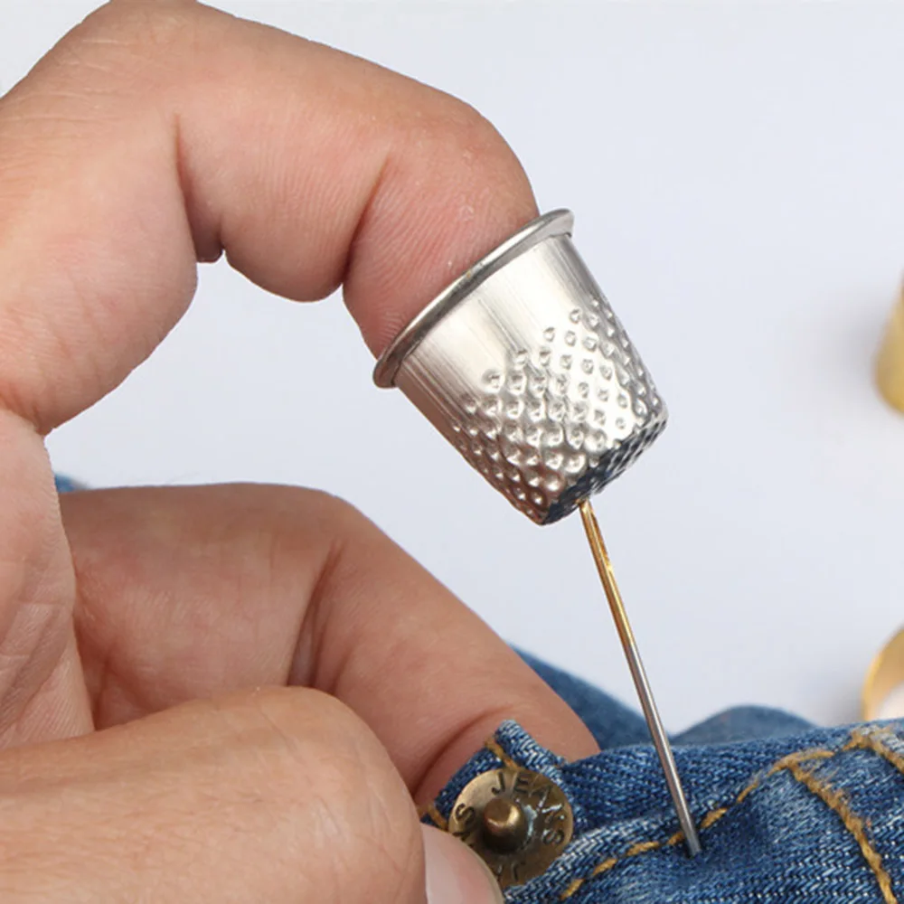 Ditale per cucire in metallo rame protezione per le dita anello per scudo  regolabile dito ditale ditale cucito trapuntatura strumenti per cucire fai  da te - AliExpress