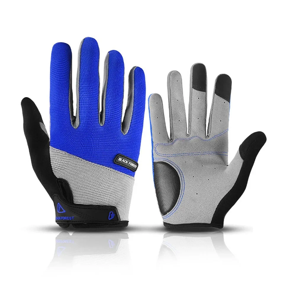 

Велосипедные перчатки, амортизирующие Митенки на весь палец, Нескользящие, для сенсорных экранов, занятий спортом на открытом воздухе, фитнеса, езды на велосипеде, унисекс