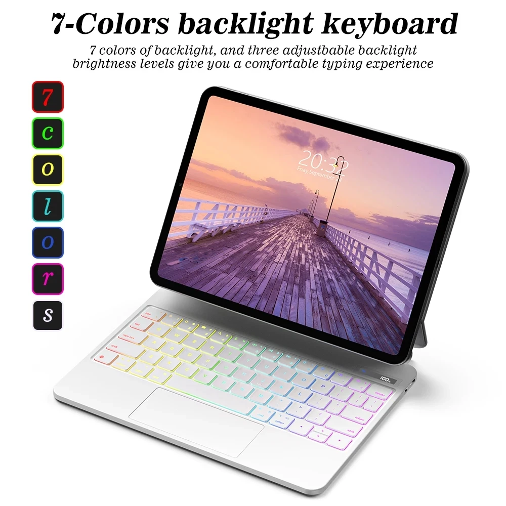 GOOJODOQ Magic Keyboard for iPad Pro 11 iPad Pro 13 2024 Air 6 Air