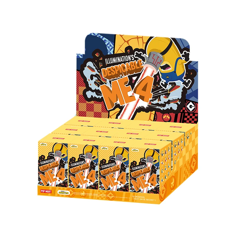POP MART Universal Despicable Me 4 Series Blind Box Toys Kawaii Anime Action Figure Caixa Caja Surprise Mystery Box Dolls Gift
