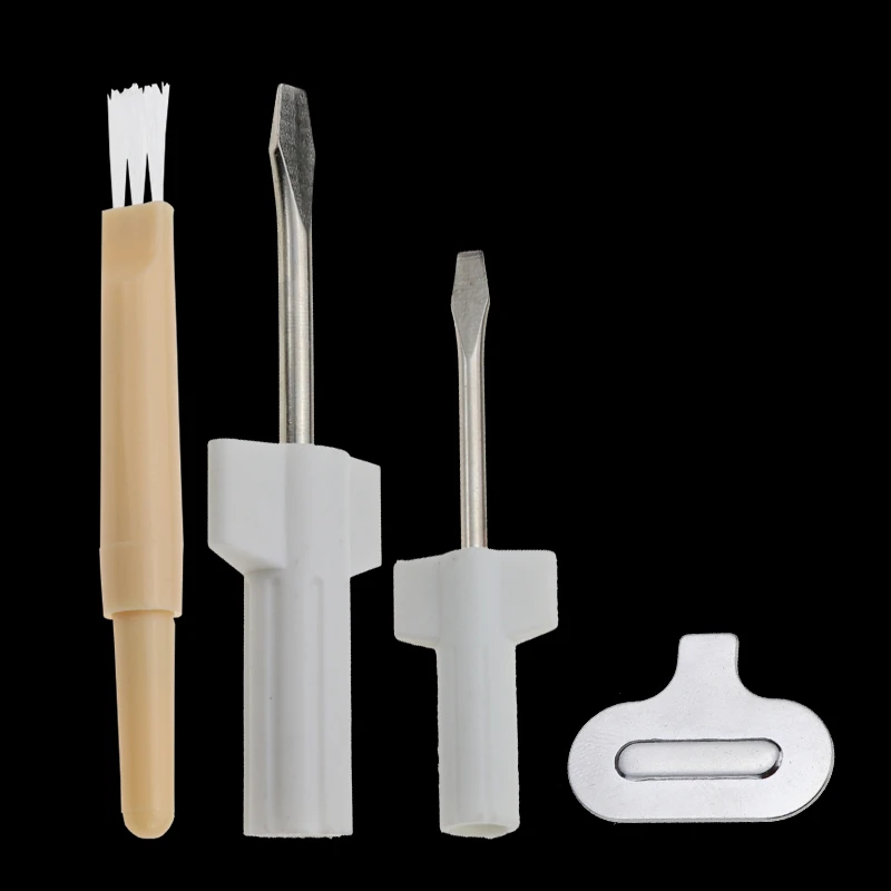 4pcs/set Needle Plate Driver Sewing Screwdriver Cleaning Brush Sewing
