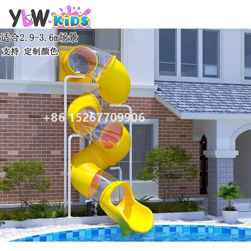 

YLWCNN Custom Big Slide Playground School/Garden Plastic Tube Slide Park Water Spiral Slide Amusement Equipment Game Equipment