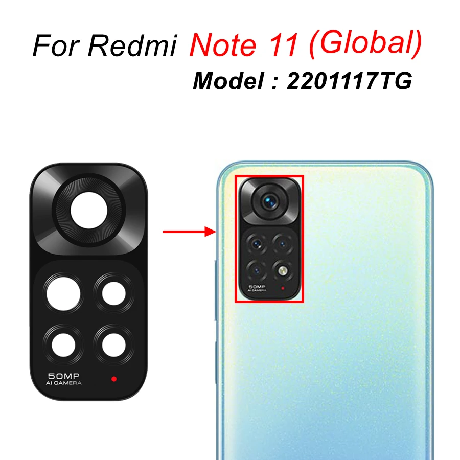 Rear Back Camera Glass Lens For Redmi 10 10C Note 10 Pro MAX 10S 10T 11 Pro Plus 5G 11S Note10 Note11 Global Replacement+Sticker