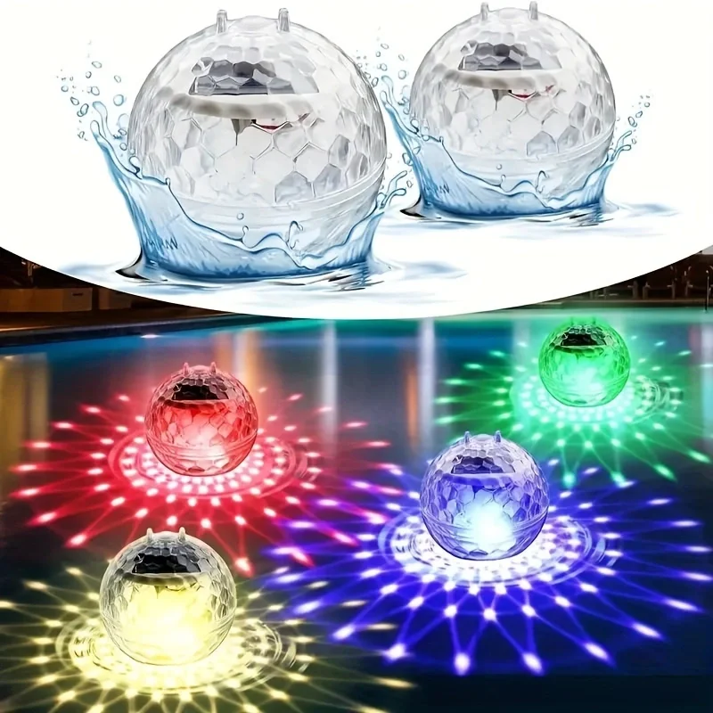 Solar Floating Lights Swimming Pool Waterproof LED Solar Power Multi Color Changing Water Drift Lamp For Fish Tank Pond underwater light