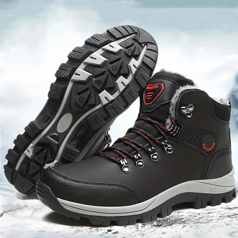 Winter Boots PU Sneakers, Snow Boots, Hiking Boots &-Non-Slip & High Top!