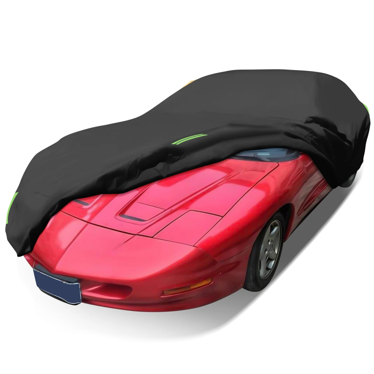 Waterproof Black 210T Polyester Car Cover For Outdoor Protection
