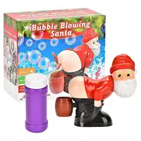 Christmas Funny Bubble Toy Santa Claus Bubble Machine Electric Santa Butt Bubble Blower With Music Lights Xmas Kids Gift Navidad 1