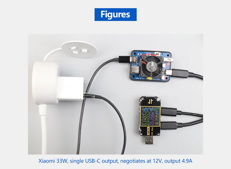 5V5A PD power,USB-C and USB-A dual port Power module for Raspberry Pi5, support