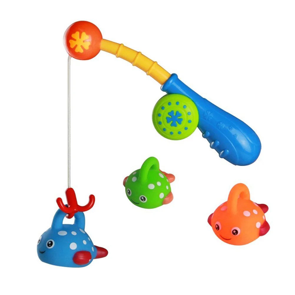 

Bath Fishing Floating with Hook Colorful Spotted Fishing Bath Kids Gift