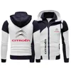 Car Logo Citroen Men's Double Zipper Jacket Harajuku Fashion Windproof Jacket Outdoor Fishing and Mountaineering Top 1