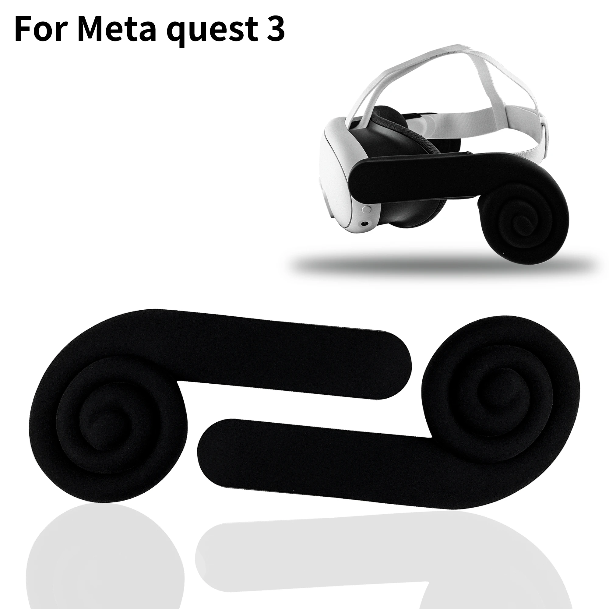 

2 PCS Black/White Volume Collector Earmuffs VR Headset Accessories for Meta quest3