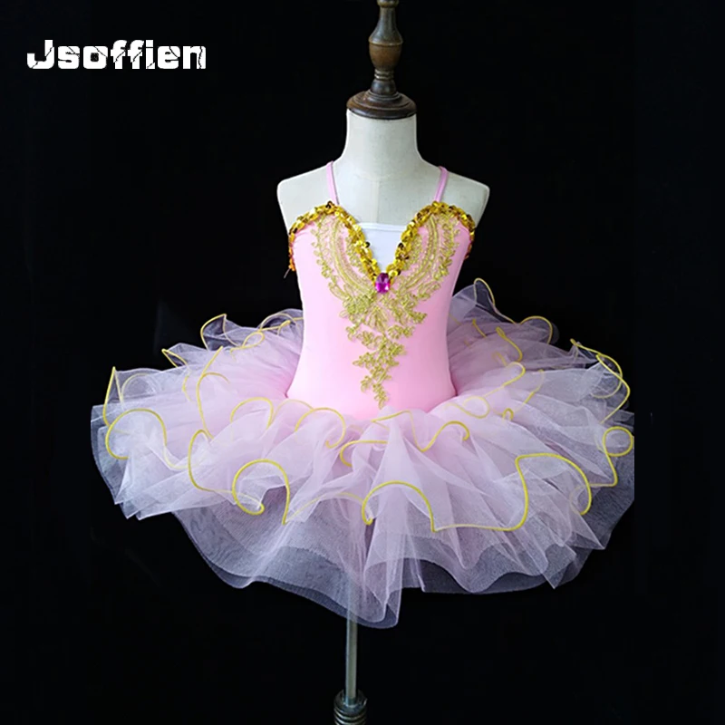 Kids Toddler Ballet TUTU Dancing Dress  Children Swan Lake Dance Costumes Clothing Girl Ballerina Ballroom Outfit for Satge