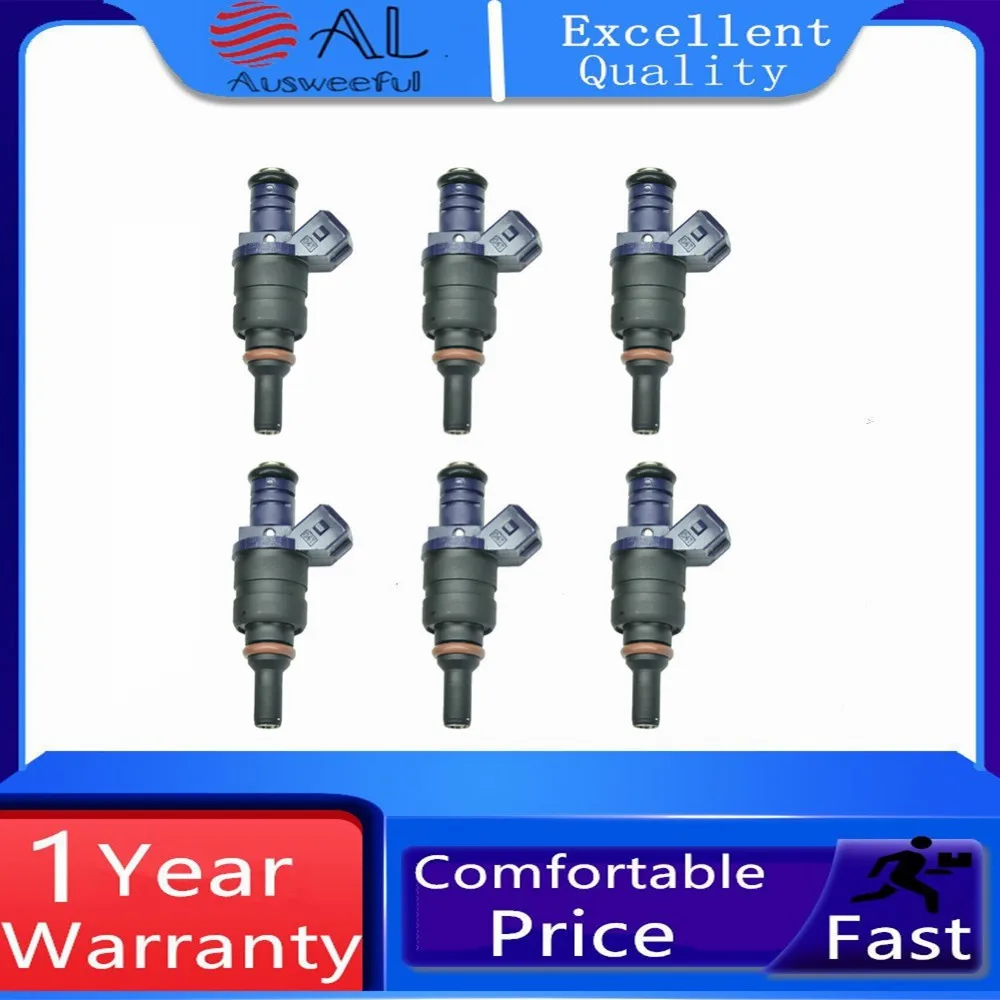 6Pcs Iniettori Carburante 1439800 Fit Per Bmw 330Ci 330I 530I X3 X5 Z3 Z4 01-06 3.0L Accessori Auto