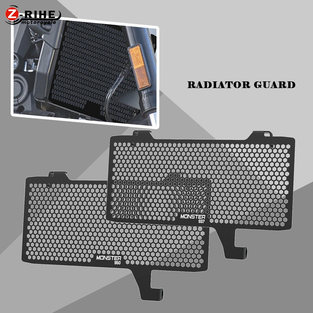 

FOR Ducati Monster 950 937 Motorcycle Radiator Grille Guard Cover Oil Cooler Protector MONSTER950 MONSTER937 2021- 2024 2023