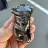 Natural Silver Obsidian Male Body Carving Crystal Crafts For Home Office Decoration Or Birthday Present 1PCS 1