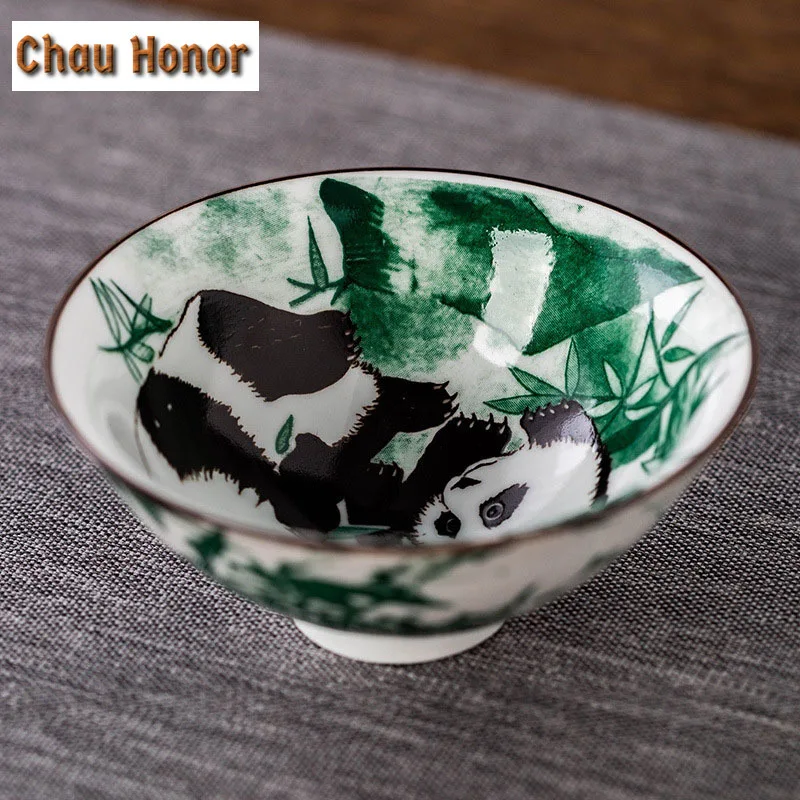 1 PCS Handmade Blue and White Porcelain Teacup Travel Ceramic Tea Bowl Anti Scaling Hand-Painted Cone Cup Meditation Cup Tea Set