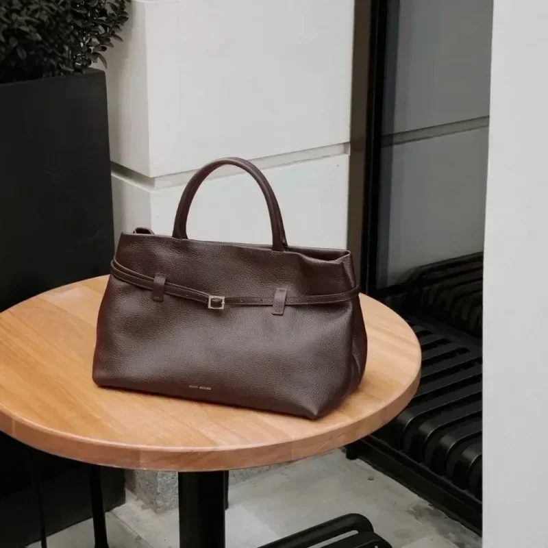 Turkey Manu Atelier Tote Bags for Women's 2025 New Luxury Brand Handbag Large Capacity Suede Crossbody Bag Fashion Shoulder Bag 4