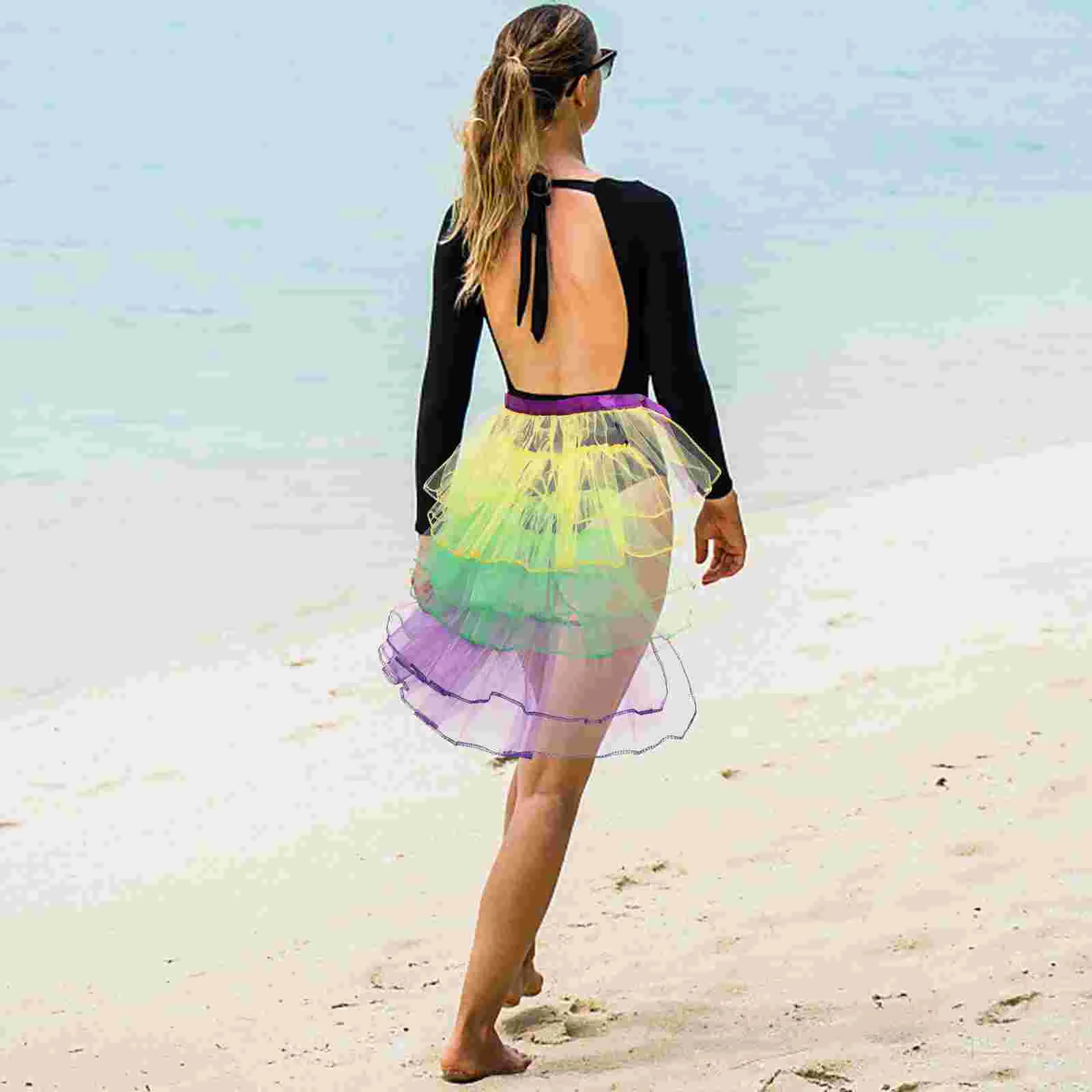 Short Tight Dress Bodycon Dresses for Women Colorful Skirt Tie Bustle Pirate 1980s Fashion Women's