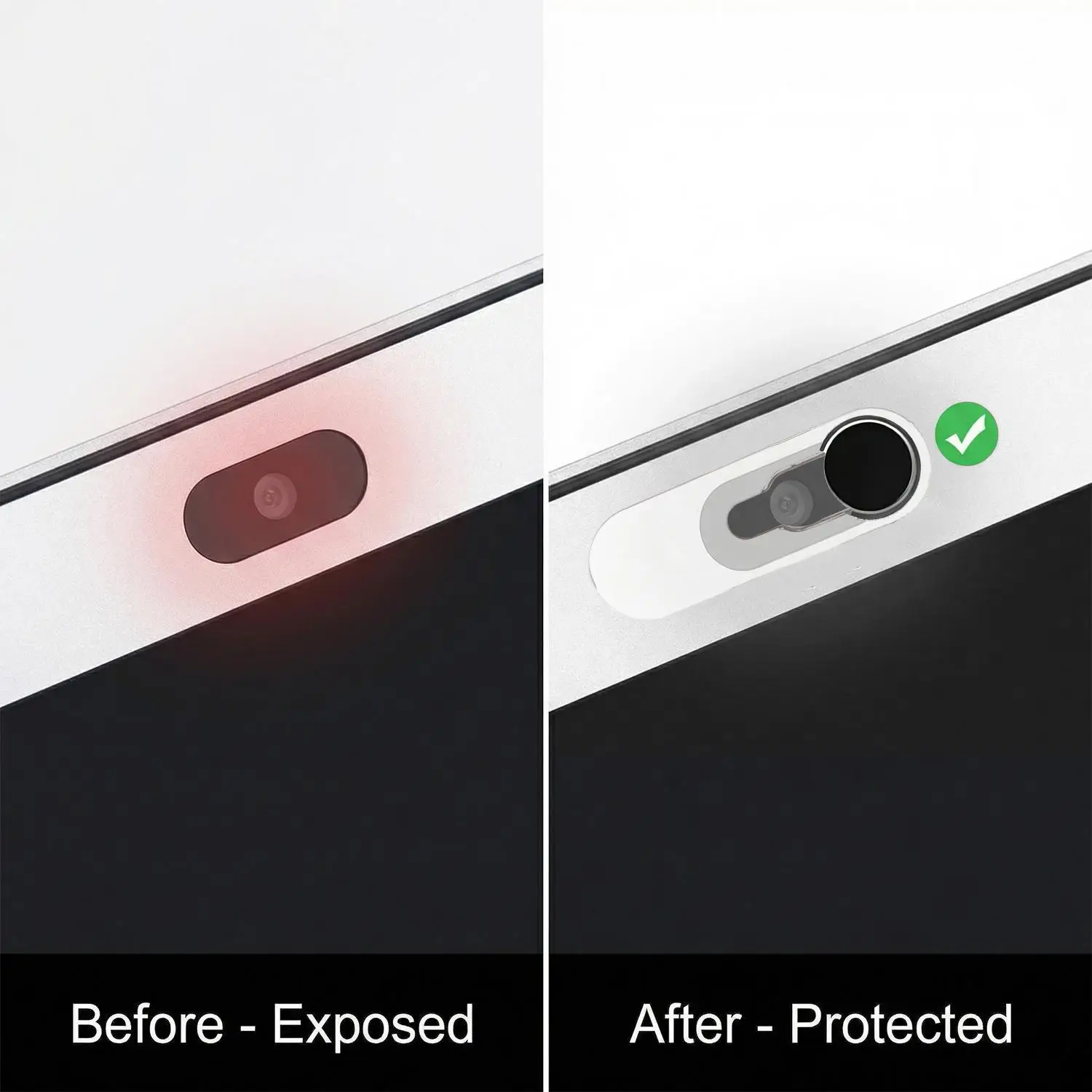 Ultra-Thin Transparent Webcam Privacy Cover Slide