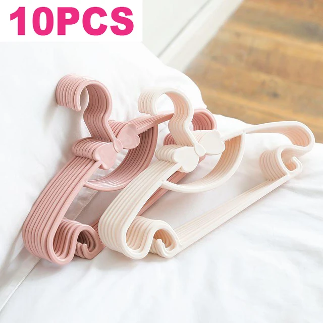 Kids Clothes Hangers Portable Multifunction Hook Design Outdoor Clothes  Drying Rack For Children Plastic Baby Hangers - Temu