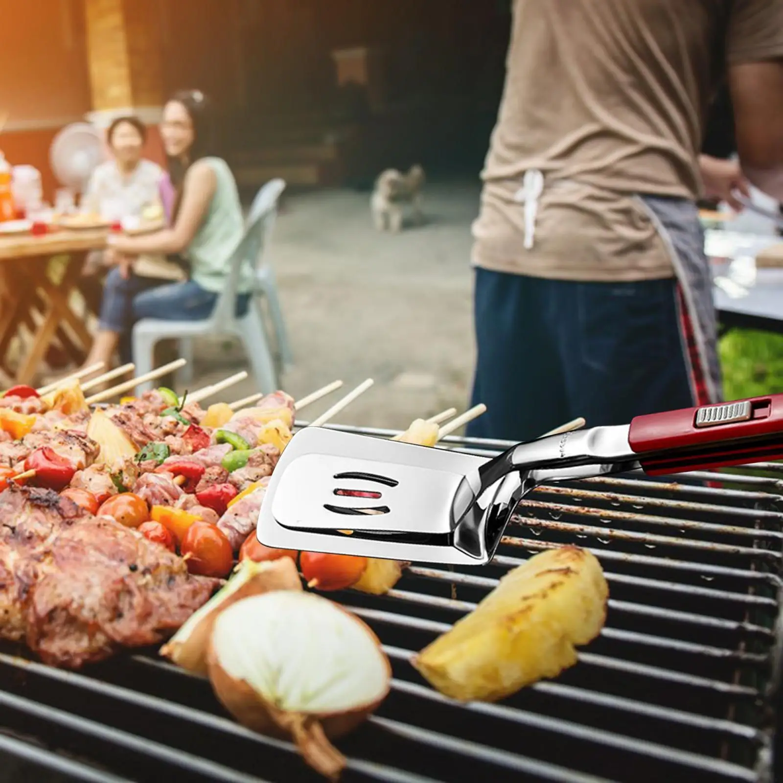 Aço inoxidável espátula pinças, pinça multiuso, clipe de pão, braçadeira de  bife frita para hambúrgueres, churrasco, bife, filetes cozinhar - AliExpress, image size:1600x1600