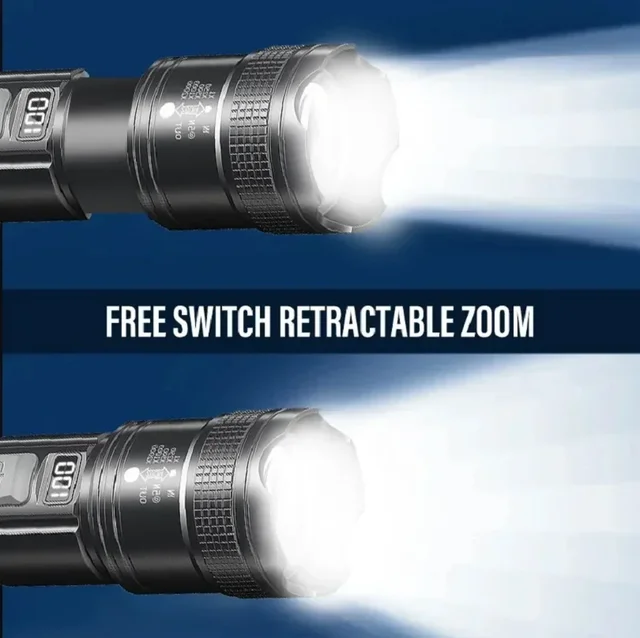 High Power Led Flashlight 1000000LM Powerful Flashlight Portable USB Rechargeable Led Lamp 2000mah Emergency Camping Torch 3