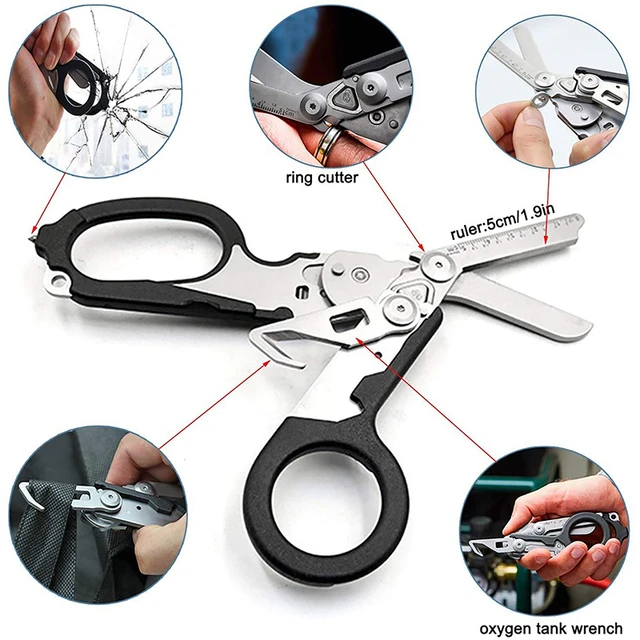 1pc Multifunction Leatherman Raptors First Aid Tactical Folding Scissors  Outdoor Survival Tool Combination Tactical Scissors - AliExpress