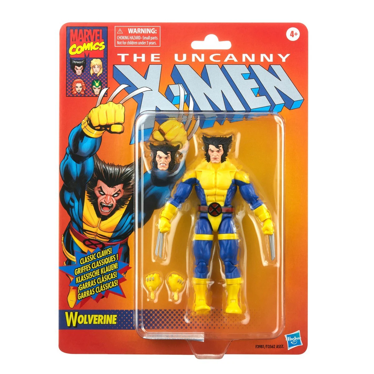 Figuras de acción de 6 pulgadas de Hasbro Marvel Legends X-Men Wolverine, Beast, Storm, Deadpool, Silver Samurai y Apocalypse