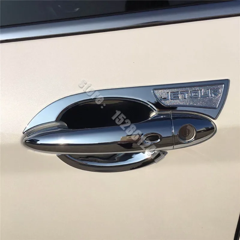 Car styling ABS Chrome Door Handle Bowl Trim Door handle Protective covering Cover Trim for JETOUR X70