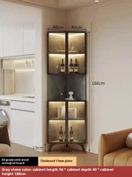 Iron Cabinet Metal Storage Whiskey Showcase Display Wine Rack Room Liquor Bar Luxury Open Cabinets Refrigerator Portable Outdoor