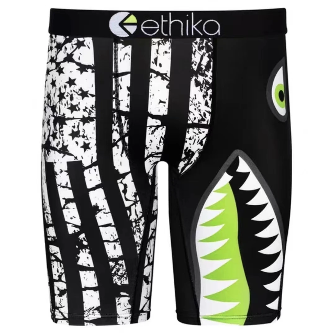 ETHIKA Boxer Briefs for Men S-XXXL 1PC - Polyester Stretch Underwear Soft Breathable Daily Wear