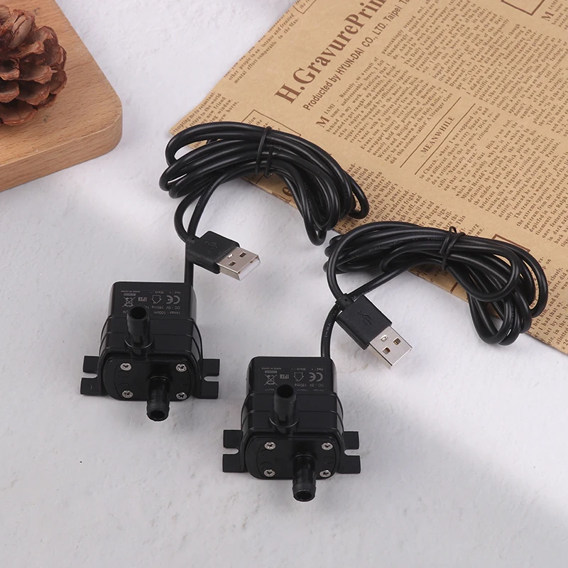 Ultra-quiet Brushless DC USB Water Pump 5V 1W 130L/H Lift 100CM Submersible Fountain Aquarium Circulating Micro Water Pump cooling water pump