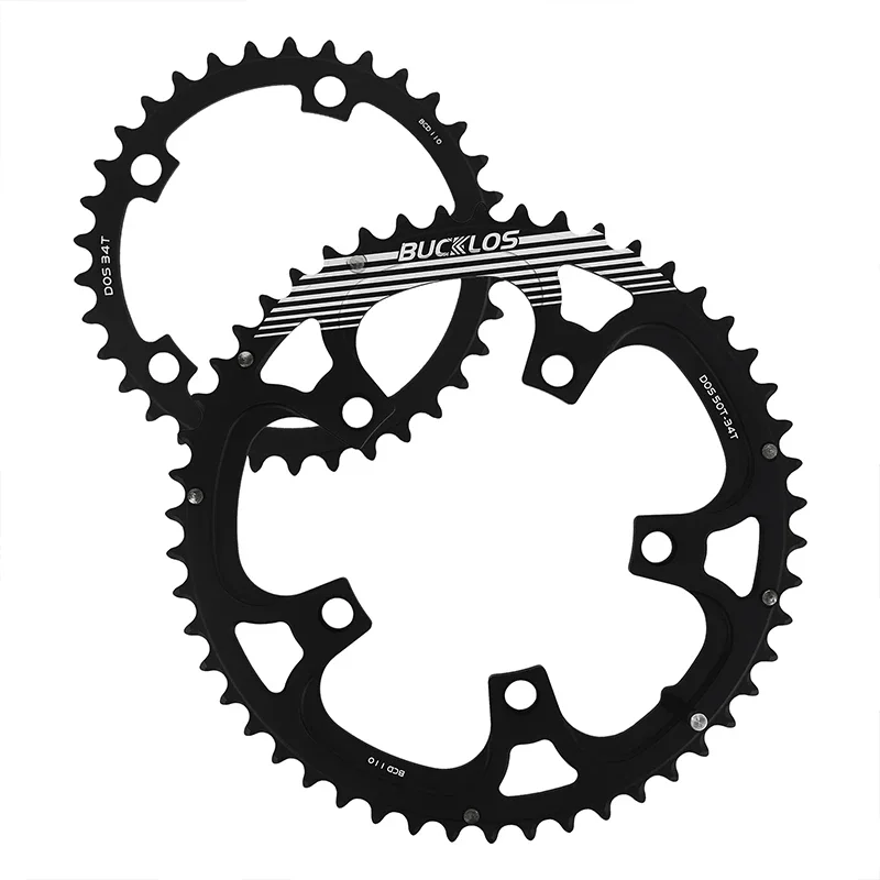Ultralight Double Chainring for Road Bike 110BCD 50-34T 52-36T 53-39T Bicycle Cr