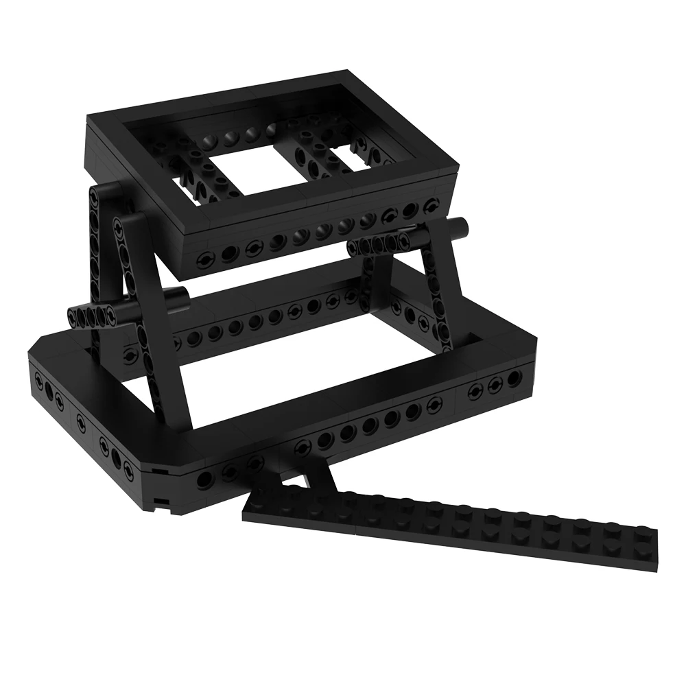 Moc Back To The Future Time Machine Display Stand Bricks Set Fit For 10300 Back To The Future Time Machine Cars Building Blocks