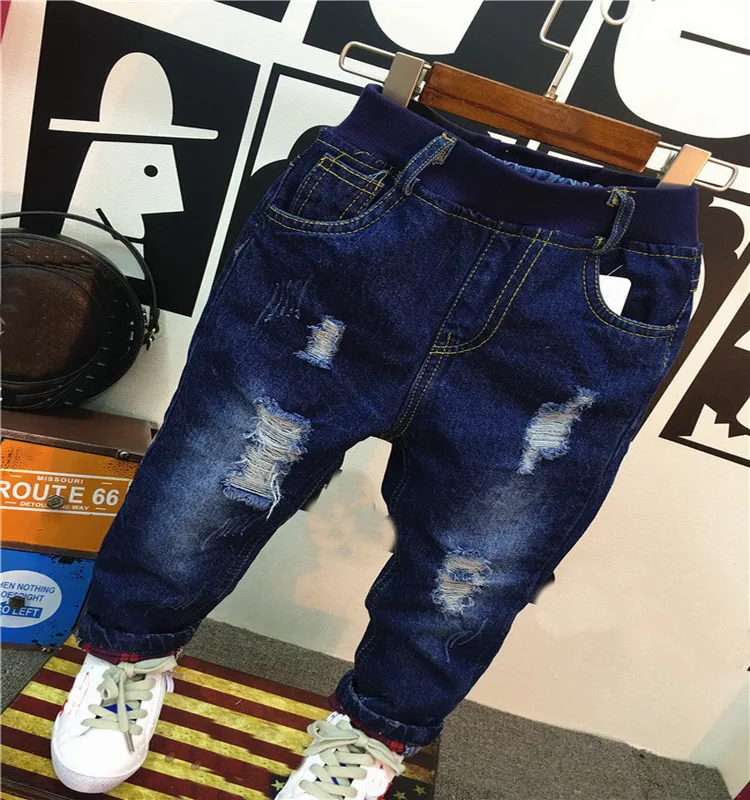 2-7 Years Boys Jeans Clothes Kids Cowboy Long Pants Children Denim Trousers Clothes Spring Baby Boy Casual Stretch Jeans