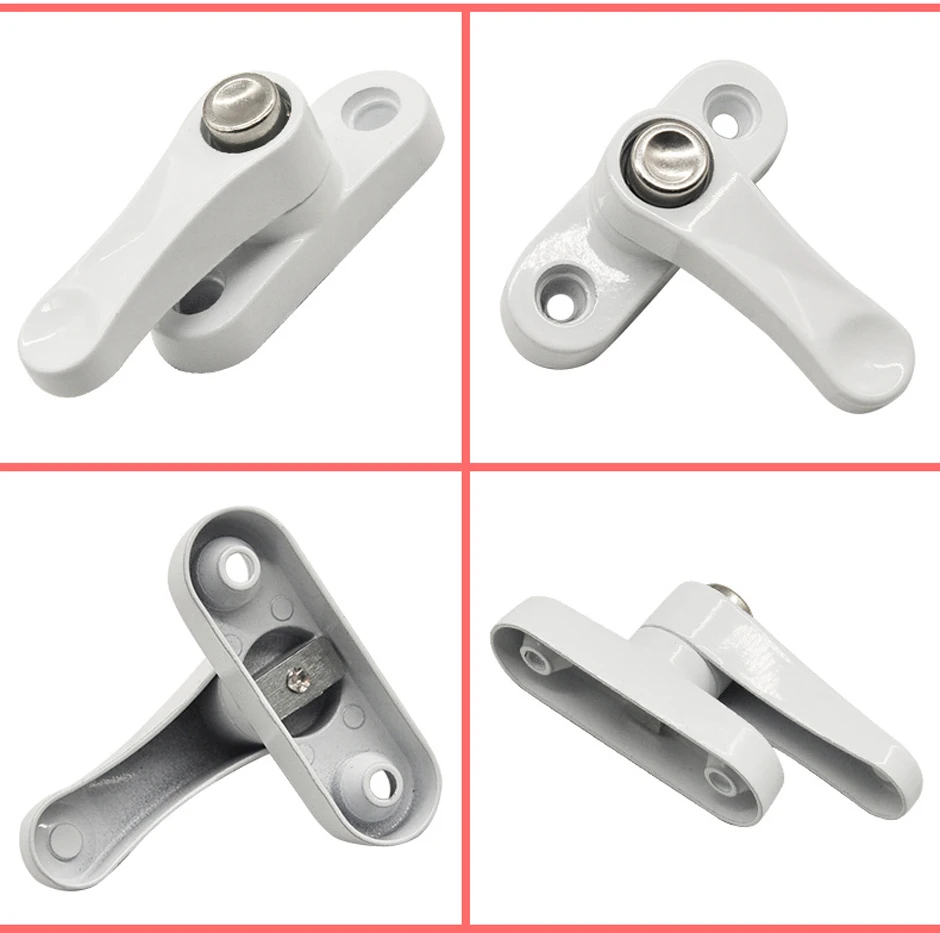 em forma de T, fivela anti-roubo, hardware de janela com chave, 2pcs