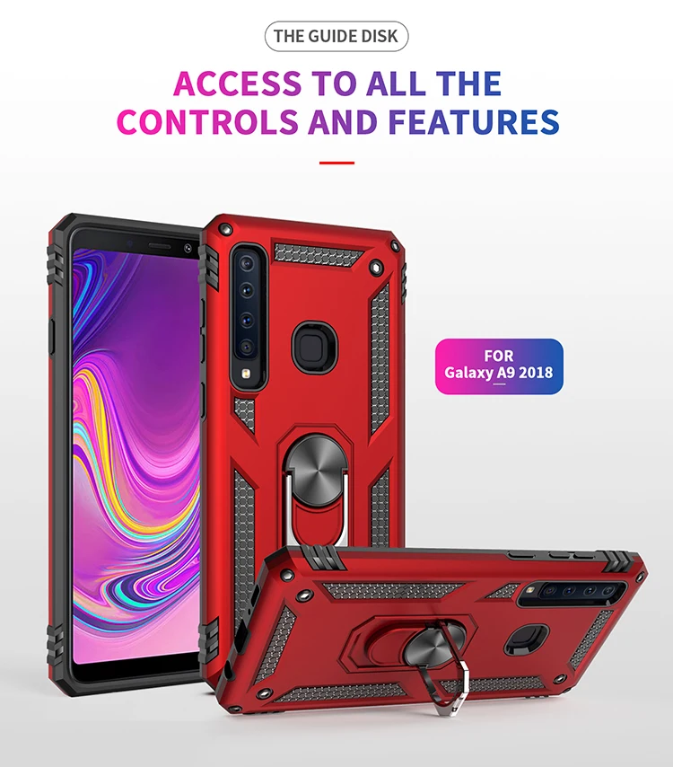 Rugged Drop-Proof Protective Phone Case with Kickstand