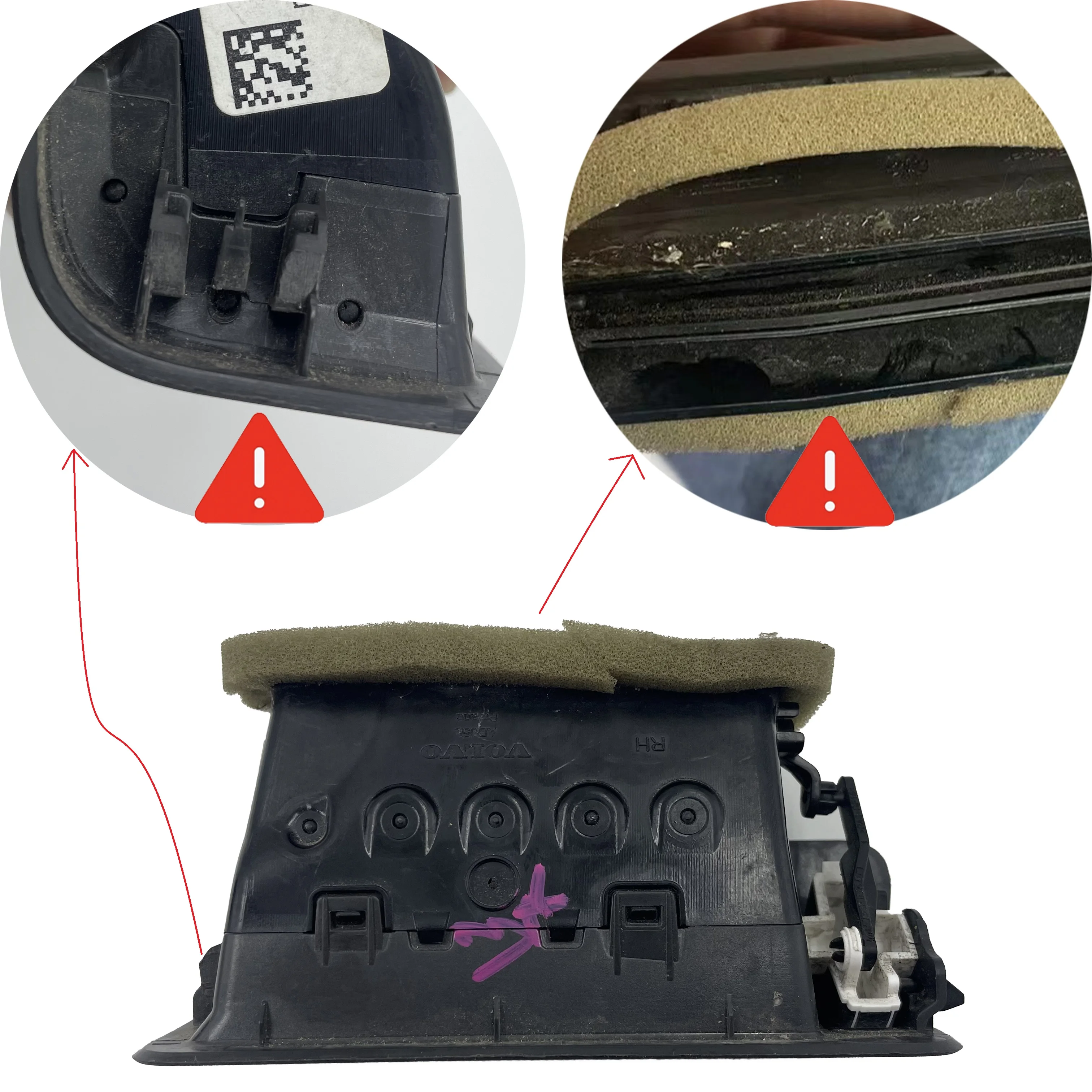 Ruili455 Used Parts For Volov XC90 XC60 S90L V90 Air Vent Dashboard Air Condition Outlet Vent pillar Ventilator Grille ac air conditioner vent grille