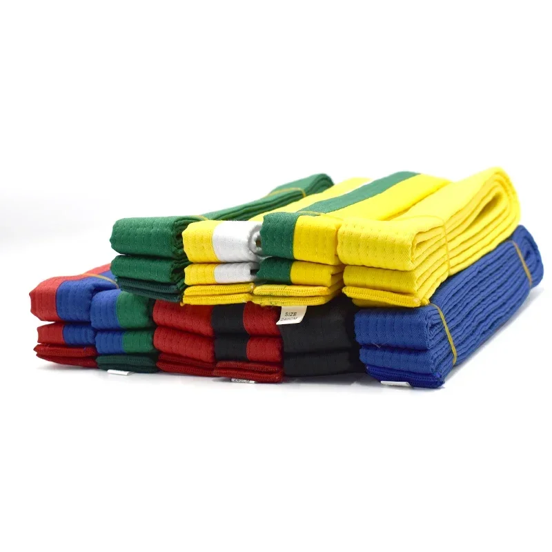 2.8M Adult Kids Children Taekwondo Colored Ranking Belts Cotton Belt for Martial Arts Judo Karate TKD Aikido Taekwondo Equipment