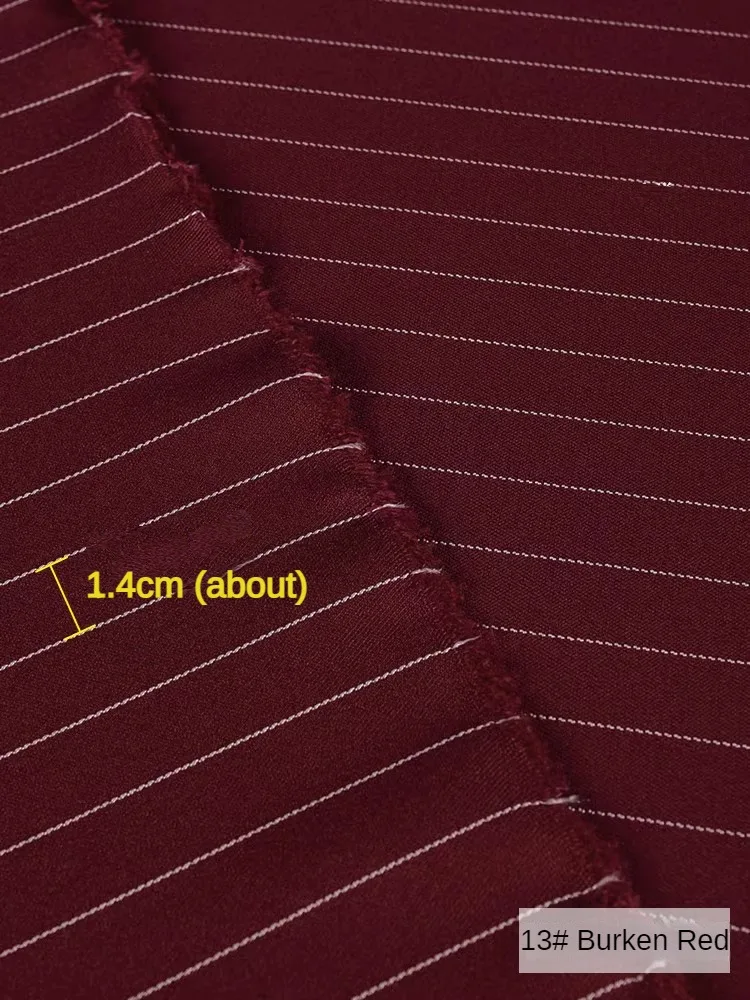 Breathable Women\'s Fabric Suit By The Meter for Clothes Pants Dresses Sewing Stripe Pattern Fashion Skirts Textile Anti-wrinkle