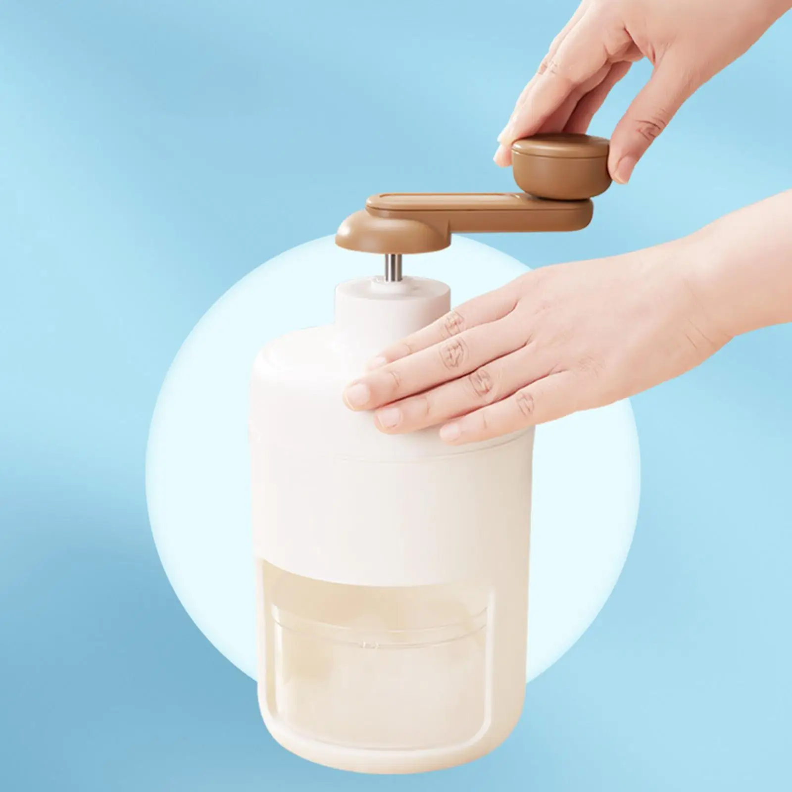 Ice Shaver, Shaved Ice Machine, Hand Crank Breaker Crusher Maker with Stainless for Fast Crushing